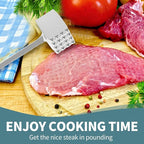 VOCOSTE Meat Tenderizer Mallet, Aluminum Alloy Kitchen Double-sided Square Meat Pounder Flattened, Meat Mallet Hammer, Steak Chicken Beef Tenderizer Tool