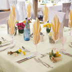 Fitable 6 Pack Square Tablecloths - 70 x 70 Inches - Stain Resistant and Reusable Table Clothes, Ivory Polyester Fabric Table Covers for Dining, Card Tables, Coffee Tables