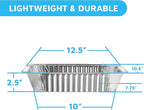 MontoPack Aluminum Foil Pans Half Size Roasting Chafing Pan | Bulk 30 Pack of 9x13 Tins for Cooking, Baking & Catering | Heavy Duty Disposable Cookware Steam Table Trays for Buffet & Food Prepping