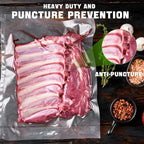 200 Quart Vacuum Sealer Bags - 8x12 Inch, Heavy Duty Commercial Grade for Food Saver, Seal a Meal, Sous Vide, Meal Prep, Freezer Storage