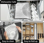 Silicone Baking Mat Non Stick Pastrty Mat for Dough Rolling Mat for Making Cookies, Macarons,Bread,Cake and Candy Reusable Kitchen Counter Mat Fondant Mat Oven Mat Placemat Baking Supplies Tools
