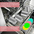 Stainless Steel Fit for ninja Creami Deluxe Containers– 4 Pack, 24 oz, Compatible with Ninja Creami CN501CO,NC501, NC500 Delux XL Series, Silicone Lids, BPA-Free, Dishwasher Safe, 5 Years Warranty