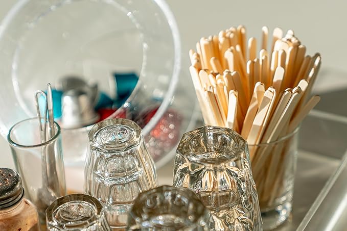 5.5 Inch Wooden Coffee Stirrers, 1000 Count, Disposable & Compostable Wood Coffee Stick Stirrers | Eco-Friendly, Sustainable, Organic, Biodegradable, Vegan-Friendly Coffee Station Supplies