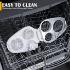 CraftyCrocodile Egg Slicer for Hard Boiled Eggs - 3 Slice Modes Egg Cutter, Heavy Duty, Stainless Steel Dicer - Kitchen Chopper Tool for Strawberry, Mushroom, Grape, Cherry Tomato - White