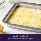 Circulon Nonstick Bakeware Baking Pan / Cake Pan, Square - 9 Inch, Gray