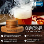 SmokeTop Cocktail Smoker Kit 5 Pack - Old Fashioned Chimney Drink Smoker for Cocktails, Whiskey, & Bourbon With Sample Wood Chips - by Middleton Mixology