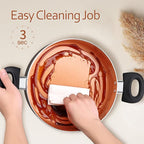 Ceramic Pots and Pans Set, 15PCS Nonstick Set Ceramic Cookware Set, Nonstick Pan Pots and Pans Set Non Stick Cookware set (With-Induction)