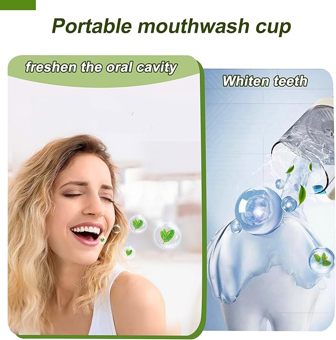 Ozone water cup rechargeable portable mouthwash cup | daily oral care fresh breath 11oz O3 generatorPurification Cup,Home Office Travel brushing teeth,rinsing mouth GlassCupoothbrush Holder