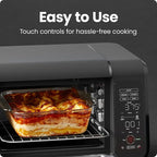 Chefman Air Fryer Toaster Oven Combo, 15 Qt. Countertop Oven for Quick & Healthy Meals, Bake, Broil, Air Fry, Toast, and Bagel Functions, 450°F Max Temp, 4 Slice Toaster Oven Air Fryer Combo – Black