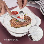 Matte Silverware Set, VANVRO 20-Piece Stainless Steel Flatware Set, Satin Finish tableware Cutlery Set, Service for 4, Home and Restaurant, Dishwasher Safe