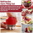 Cherry Pitter Tool, Remove 7 Stones One Time,Creative Cherry Seed Remover Fruit Seed Remover,Multi-Function Cherry Pitter Tool Pit Remover Tool for Kitchen, Cake Shop, Fruit Salad