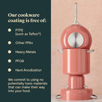 Caraway Petite Cooker - 2 Qt Ceramic Coated Pot - Free From Forever Chemicals - Perfect for Rice, Grains, or Sauces - Perracotta