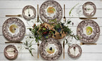 Spode Woodland Hunting Dogs English Springer Spaniel Salad Plate - 8 Inch Fine Earthenware, Dishwasher, Microwave & Warm Oven Safe to 225°F - Made in England Rustic Wildlife Tableware