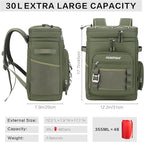 Large Waterproof Insulated Cooler Backpack for Men & Women, Leak Proof Cooler Backpack for Camping, Beach, Fishing, Picnic, Travel, Outdoor, 30L, 48Cans