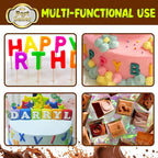 Silicone Letter Mold Chocolate Molds - Non-Stick Letter Chocolate Mold, Made of Food Grade Silicon, Perfect for Cake Decoration, Candy, Chocolate, Birthday Party - 4 Pack