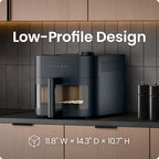 Chefman Crispinator Air Fryer 6-in-1 with 8 Qt capacity, 450°F Max Temp with TurboFry Pro Technology for Fast and Even Results, Viewing Window, Nonstick Ceramic Basket, 10-Pc Liner Starter Pack