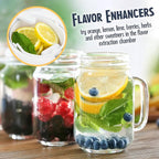 Nostalgia 3-Quart Iced Tea & Coffee Brewing System With Double-Insulated Pitcher, Strength Selector & Infuser Chamber, Also Perfect For Lattes, Lemonade, Flavored Water, White