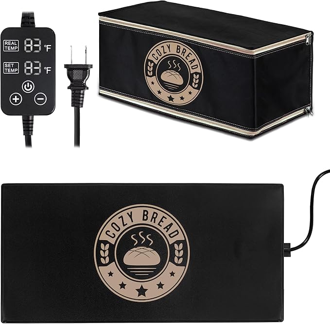 Cozy Bread® Proofing Mat & Thermal Insulation Box Bundle (10" x 21") | The Best Bread Proofer | Proof Dough, Grow Sourdough Starter, Ferment Yogurt