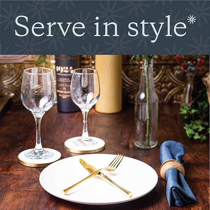 Vikko Dinner Plate, Set of 4 White Plates, Ceramic Dinner Plates Set, Stackable 10 Inch Dinner Plates for Every Day and Special Occasion, Restaurant Style, Dishwasher Safe, Microwave Safe