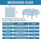 H.VERSAILTEX Linen Textured Table Cloths 60 x 60 Inch Premium Solid Tablecloth Spill-Proof Waterproof Table Cover for Dining Buffet Feature Extra Soft and Thick Fabric Wrinkle Free, Teal