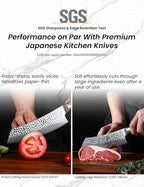 7" 67-Layer Genuine Damascus Santoku Knife, SGS Lab-Verified Sharpness & Edge Retention, Ergonomic Balanced Handle, Ideal for Home Use & Gifting