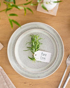 Stoneware dinnerware set 8 persons 24 pcs - Mediterranean dinnerware set, dishwasher, microwave and scratch resistant - bowl and plate set - dinnerware Pure Living Light Beige…