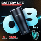 X Heated Coffee Mug 19 oz., 8 Hour Battery Life, Self-Heating, Adjustable Temp Controlled, LCD Screen, One Button Temperature Adjustment, Includes Cover with Magnetic Slider (Black) (Black)