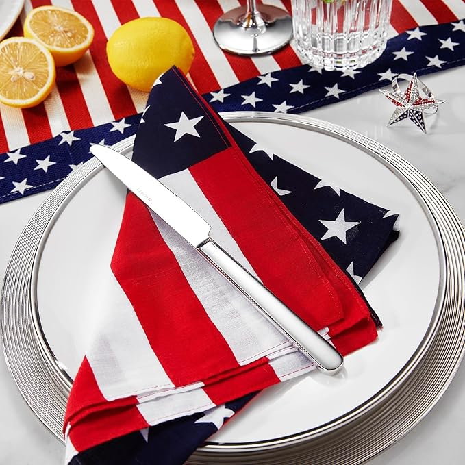 KEAWELL Premium Lucent Silverware Set, 20-Piece Mirror-Polished 18/10 Stainless Steel Flatware, Dishwasher Safe for Refined Dining and Entertaining (20, Silver)