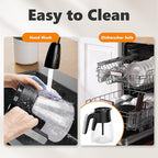 10 Cup Coffee Pot Replacement for Ninja Coffee Maker CM401, Glass Coffee Carafe Compatible with Ninja CM400 CP300 CF091 CM371 CM300, Ninja Coffee Pots Replacements with Brew-Through Lid