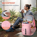 Cooler Backpack, Lightweight and Large Capacity Soft Backpack Cooler, Leak Proof Cooler Bag for Men Women