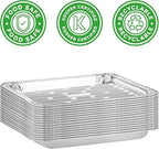 Party Bargains Aluminum Broiler Pans - 12 Pack, Heavy-Duty Disposable Grill Pans for Cooking, Roasting, BBQ, Picnic - (Max 240°C)