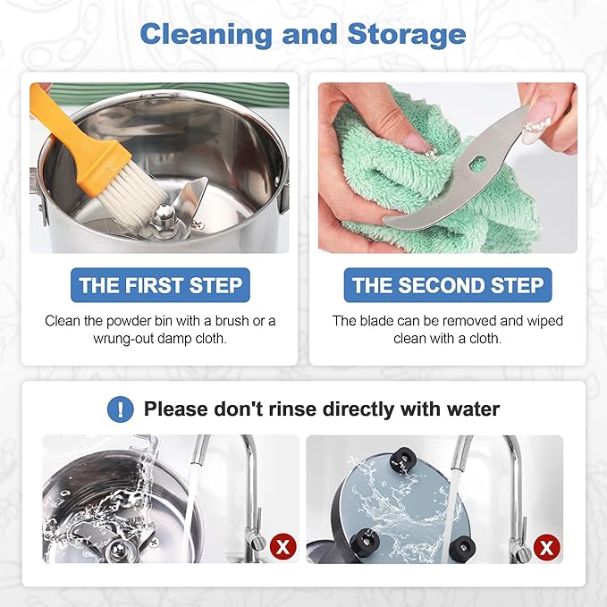 150g Grain Mill Grinder Spice Grinder Flour Mill High Speed Electric Stainless Steel Pulverizer Dry Grinding Machine for Spices Flour Wheat Corn Coffee Herbs