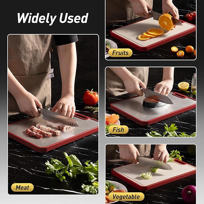 2 in 1 Pure Titanium Cutting Boards for Kitchen Chopping Board Butcher Block Kitchen Gadgets Seller 2025 First Apartment Essentials New Home Must Haves Things Stuff House Decor Housewarming Gifts