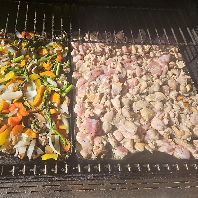 DcYourHome Cast Iron Griddle for Camp Chef Explorer 2/3-Burner,Single Burner,3X,2X Stove,Reversible Griddle Pan for All Camp Chef 14" x 16" & Most Cooking Charcoal/Gas/Propane/Electric Grill
