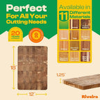 Riveira Acacia Wood Cutting Board – Gourmet Acacia Grandeur: 18 x 12 Wooden Cutting Board – Natural Wooden Cutting Boards For Kitchen Decorative – Innovative Juice Grooves Acacia Wooden Chopping Board