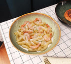 Large Pasta Bowls 56 Oz, soup bowl soup plate, Set of 2, Serving, Salad, Dinner, deep Plate/Wide Bowl, Microwave, Oven, Dishwasher Safe Kitchen Dinnerware, Modern Porcelain Dishes 10 inch