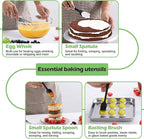 Silicone Cooking Utensil Set, Homikit 15pcs Kitchen Utensils with Holder for Nonstick Cookware, Heat Resistant Nontoxic Silicone Spatula Set Dishwasher Safe Kitchen Tools for Baking-Black