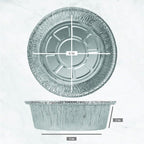 PLASTICPRO 6'' Inch Round Tin Foil Cake Pans Disposable Aluminum, Freezer & Oven Safe - For Baking, Cooking, Storage, Roasting, & Reheating, Pack of 50