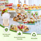 100Pcs Bow Cocktail Picks Party Toothpicks White Plastic Fruit Skewers Christmas Bow Drink Stirrers Cupcake Toppers Fancy Toothpick for Appetizers Drinks Wedding Coquette Birthday Bow Party Decor