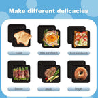 Blue Microwave Sandwich Grill and Toastie Maker, Microwave Toaster, Sandwich Maker, Panini Maker, Dishwasher Safe,NO Electricity,Wireless,Time Saving,Fast,Toastie Safe in Microwave Oven