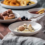 UIBFCWN 3 Oz Ceramic Dipping Bowls, Soy Sauce Dishes Set of 20, Dipping Sauce Cups/Bowls/Dishes for Kitchen, Mini Appetizer Plates for Condiment Sushi Ketchup BBQ Party, 4 Inch