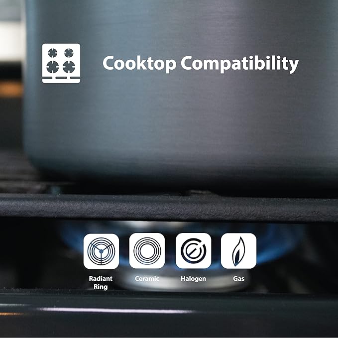 Swiss Diamond Nonstick Saute Pan with Lid, Diamond Coated Aluminum Deep Saute Pan with Lid Features Stainless Steel Handle, Dishwasher & Oven Safe Up To 500 °F, 10.25 Inch, 3.8 Quart