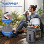 Cooler Backpack, Lightweight and Large Capacity Soft Backpack Cooler, Leak Proof Cooler Bag for Men Women