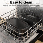 Electric Roaster Oven 26 Quart, Electric Turkey Roaster with Viewing & Self-basting Lid, Large Roaster Pan with Defrost & Warm Function, Stainless Steel Turkey Roaster Oven, Silver