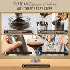 Espresso Martini Kit Gift Set– Complete Martini Maker Set with Espresso Mix, Party-Ready Accessories, and Elegant Decorations for Birthdays and Events, Birthday Gifts for Women