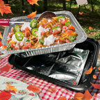 Flame-Free Catering Heat Pads & Buffet Kits – Sustainable Natural Mineral Food Warming Solution for Full & Half Pans (Party Kit/Pack of 8)