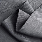 maxmill Round Jacquard Tablecloths Swirl Pattern Spillproof Wrinkle Free Heavy Weight Soft Table Cloth for Circular Table Cover of Buffet Banquet Parties Holiday Dinner Round 90 Inch Charcoal