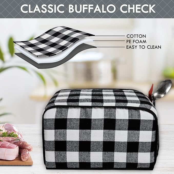 BAGSPRITE Slow Cooker Cover Compatible with Crock Pot and Hamilton Beach 6 7 8 Quart Slow Cooker, Oval Dust Cover, Appliance Covers