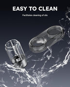 FORLIM Electric Salt and Pepper Grinder Set, Upgraded Washable, Batteries Powered Automatic One-Handed Operation with LED, Adjustable Coarseness Pepper and Salt Grinder Refillable, Stainless Steel