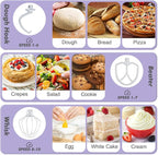 Kitchen in the Box Stand Mixer, 3.5 QT Small Kitchen Electric Stand Mixers, 10-Speed Portable Lightweight Dough Mixer for Daily Use with Egg Whisk, Dough Hook, Beater (Lavender Purple)